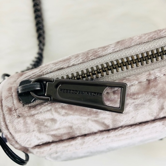 Rebecca Minkoff Velvet Mini Mac Crossbody in Putty - Picture 5 of 7
